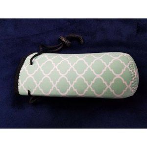 bottle bag water milk juice seafoam adjustable clip on neoprene